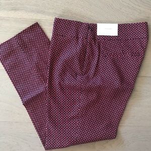 Loft straight leg cropped pants